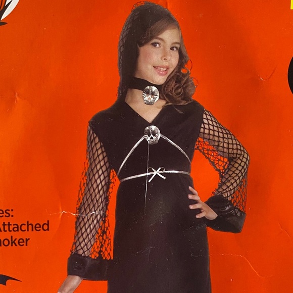 Bewitched Witch Girl Black Dress Chocker Costume M - Picture 6 of 6